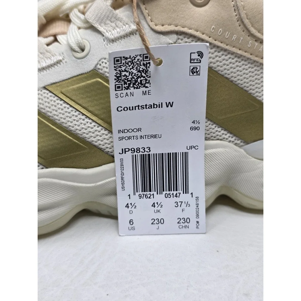 Adidas Court Stabil Mid Indoor Volleyball Shoes Sneaker Womens Size 6 JP9833 New